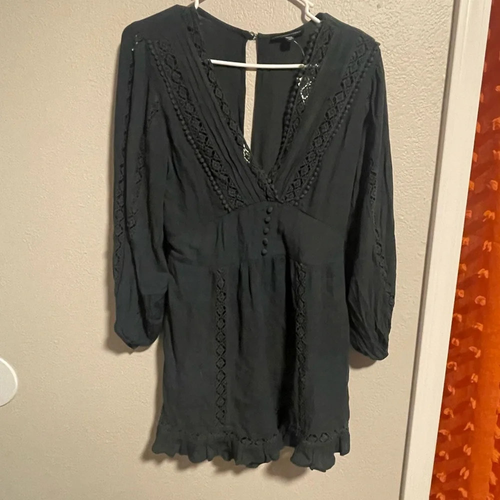 Emerald Green American Eagle Romper - Picture 1 of 5